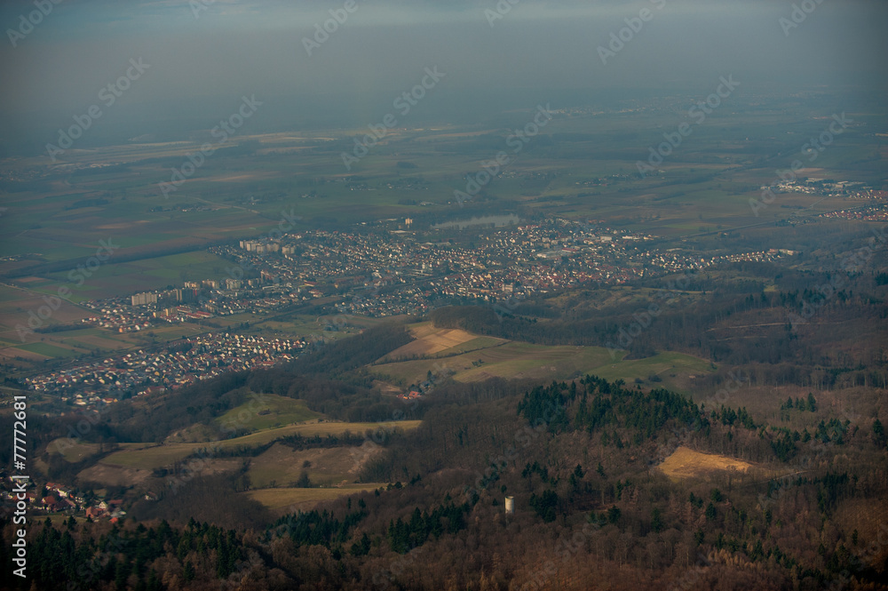 Luftaufnahme, Rheinland Pfalz und Umgebung