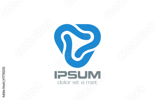 Business Technology Abstract Triangle Logo Infinity Loop