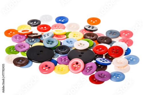 colorful plastic buttons