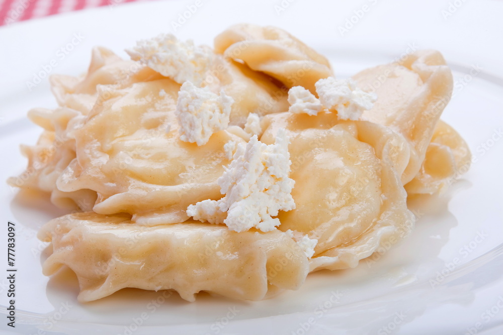 Dumpling with cottage cheese