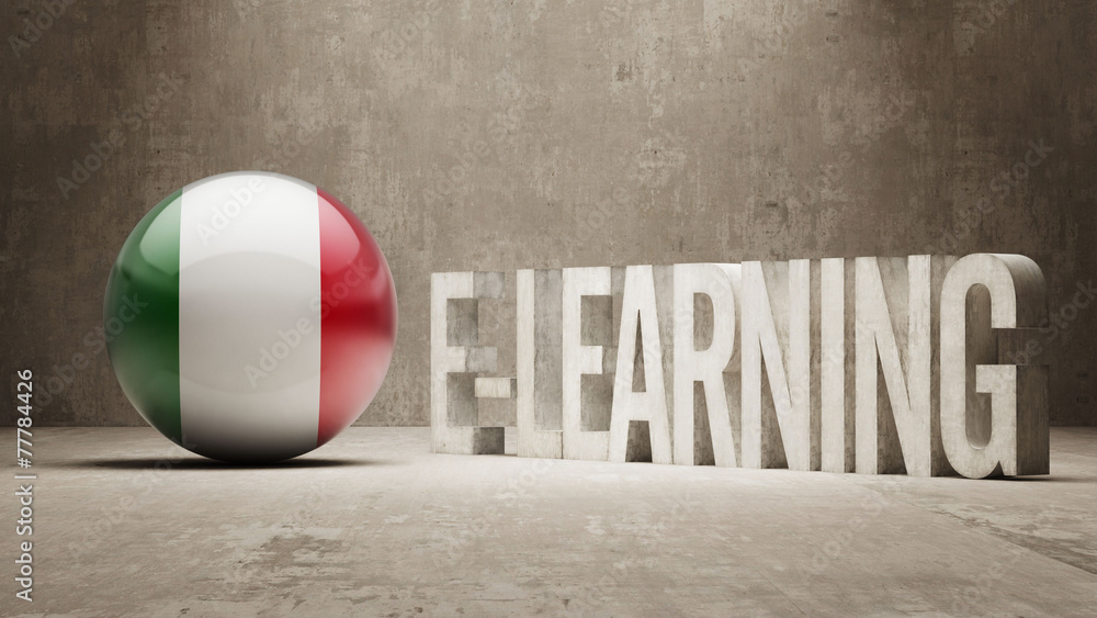 Naklejka premium E-Learning Concept