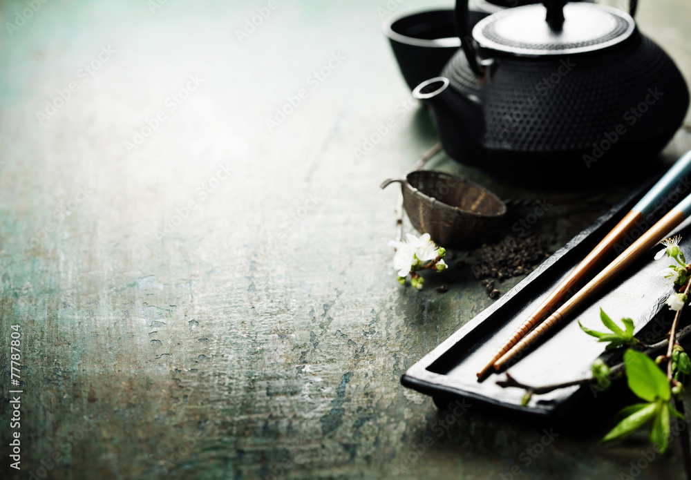 Chinese Tea Set and chopsticks