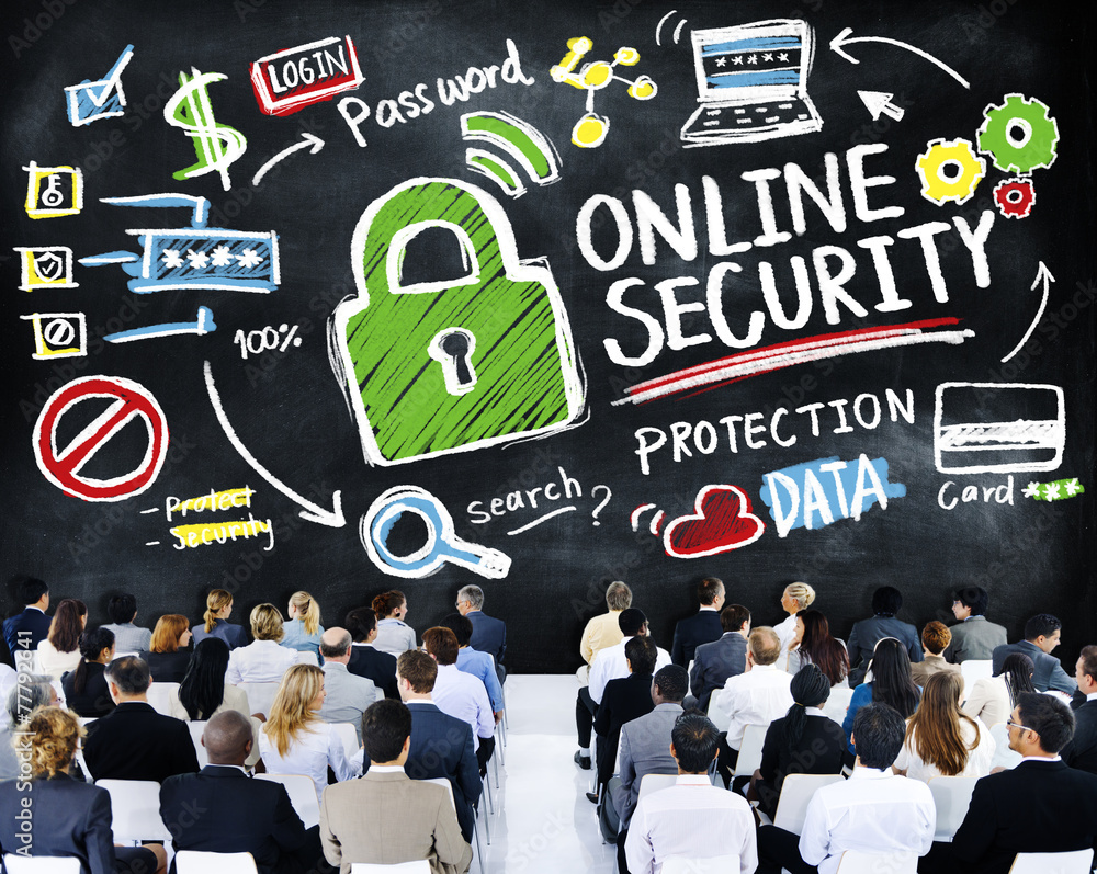 Online Security Protection Internet Safety Business Concept Online Security Protection Internet Safety Business Concept