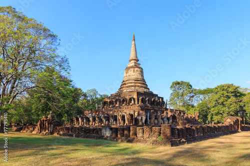 Wat Chang Lom  Sri Satchanalai Historical Park  Thailand