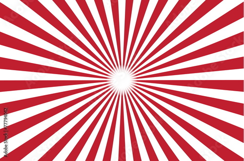 red burst background. Vector illustration