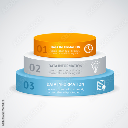 Vector infografic podium