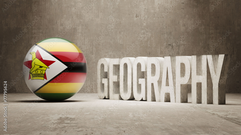 Zimbabwe. Geography  Concept.