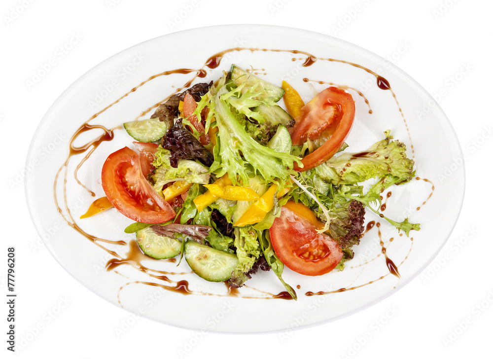 serving of healthy vegetables salad serving of healthy vegetables salad