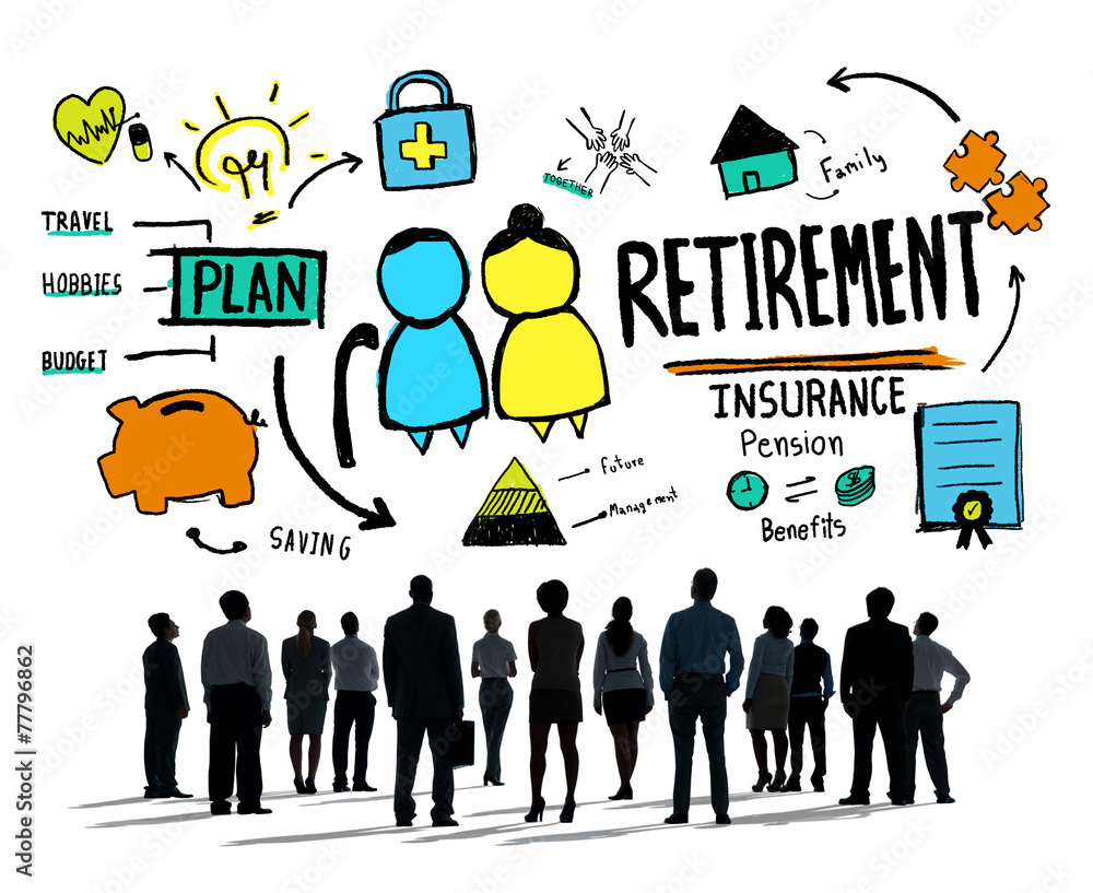 Business People Employee Retirement Vision Aspiration Concept Business People Employee Retirement Vision Aspiration Concept