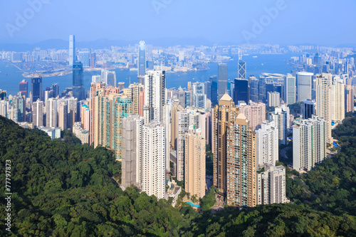 Scenery from Victoria Peak, Hong Kong, China