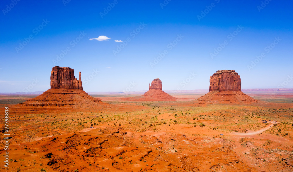 The famous Buttes of Monument Valley, Utah, USA The famous Buttes of Monument Valley, Utah, USA