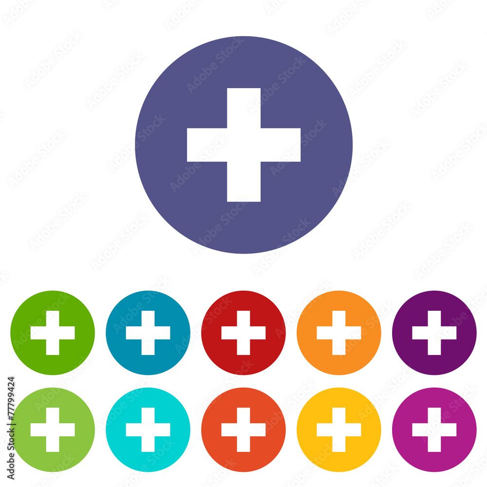 Obraz premium Croos flat icon