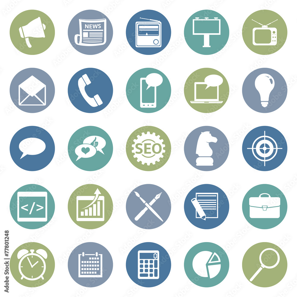 Vector Set of Advertising Icons