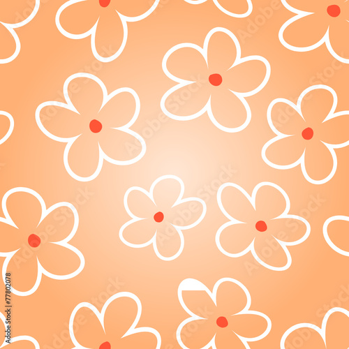 -kwiaty-na-pomaranczowym-tle