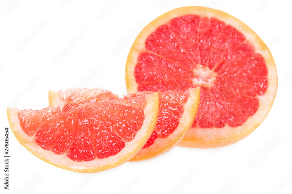 Fresh grapefruits