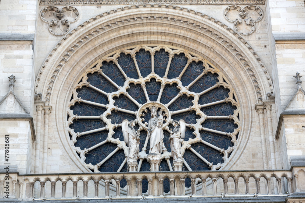 The West Rose Window of Notre Dame de Paris
