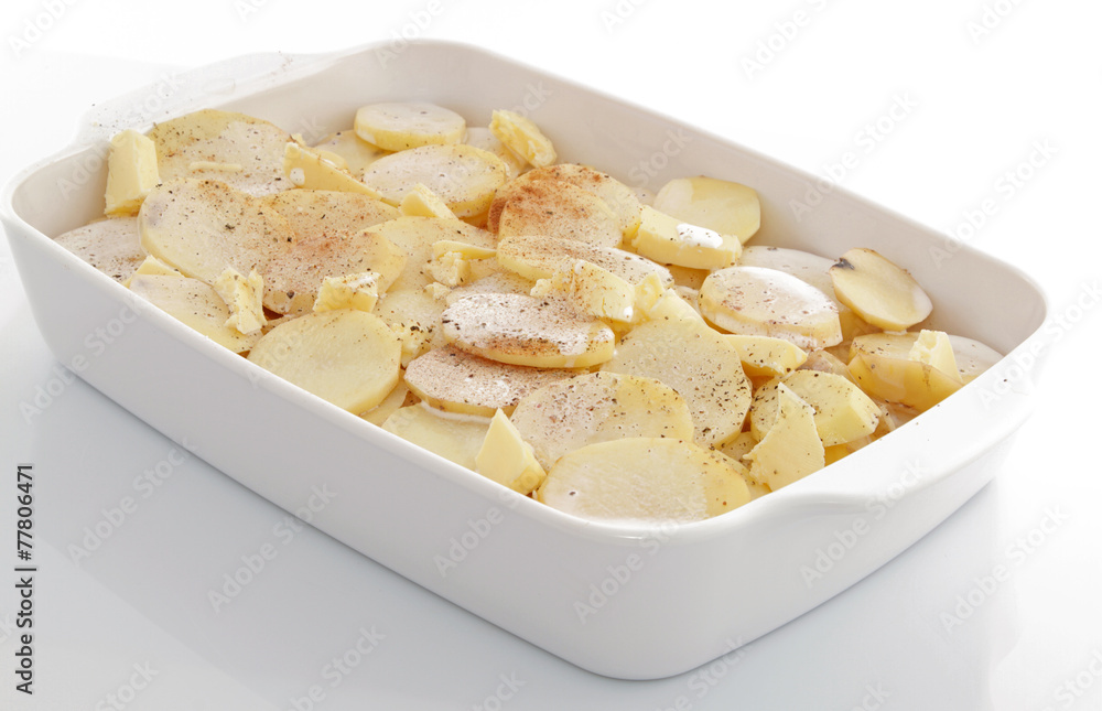 Préparation du gratin dauphinois Préparation du gratin dauphinois