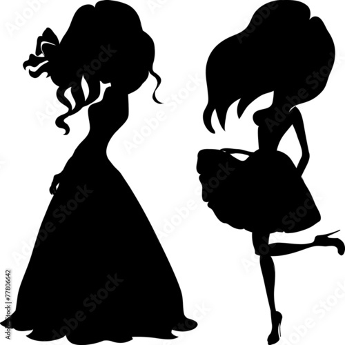 Silhouette fashion girls top models