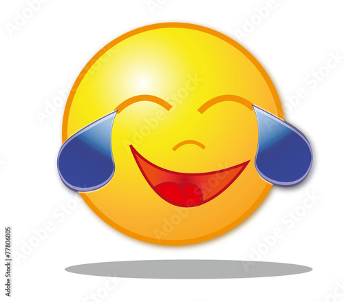 Lachender Smiley Traenen
