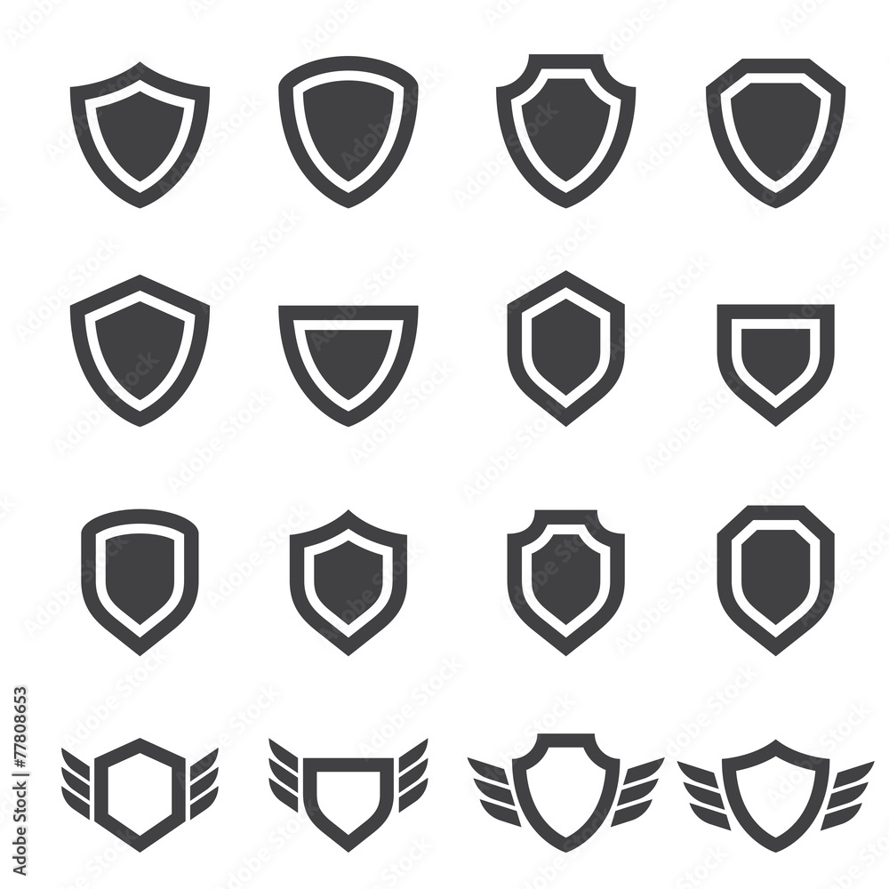 Shield icons Shield icons