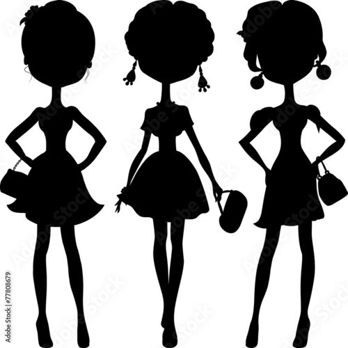 Silhouette fashion girls top models