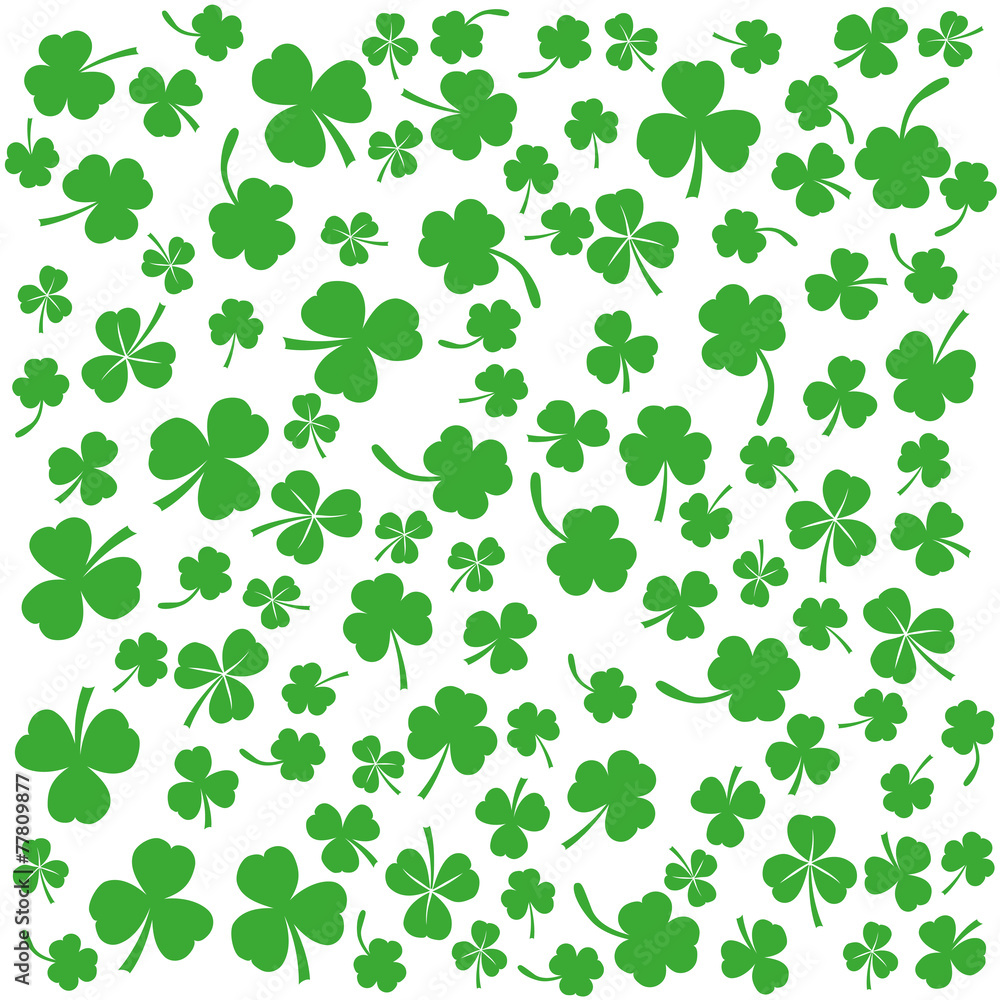 Background with clovers, St. Patrick's Day background, vector Background with clovers, St. Patrick's Day background, vector
