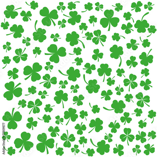 Background with clovers, St. Patrick's Day background, vector