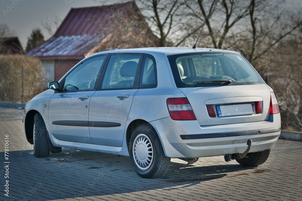 Naklejka premium Compact car view