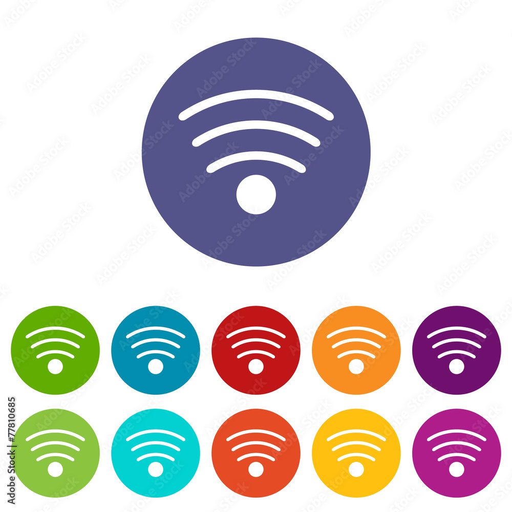 Wi-fi flat icon Wi-fi flat icon