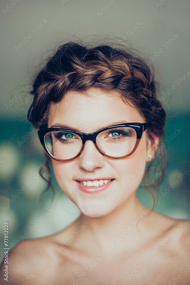 Portrait of young smiling woman Portrait of young smiling woman