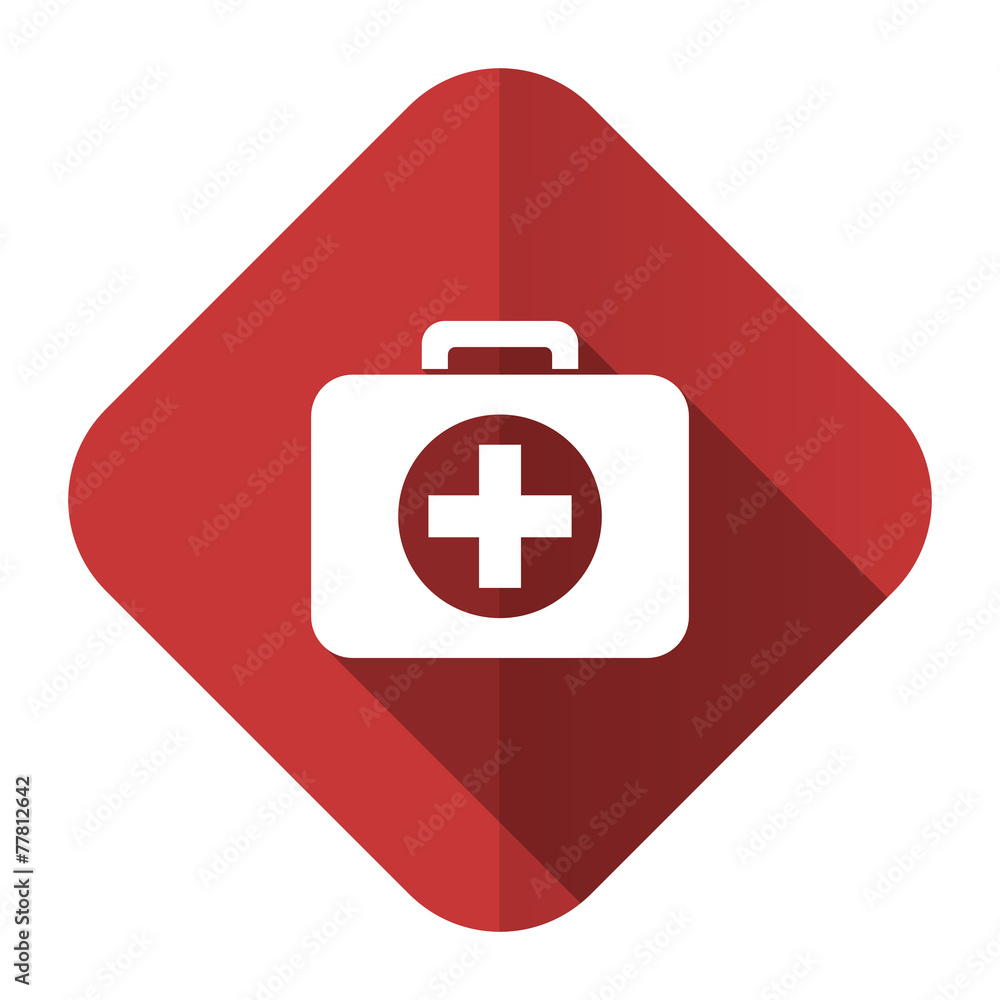Fototapeta premium first aid flat icon hospital flat icon