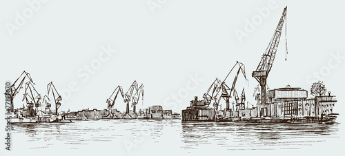 industrial seaport