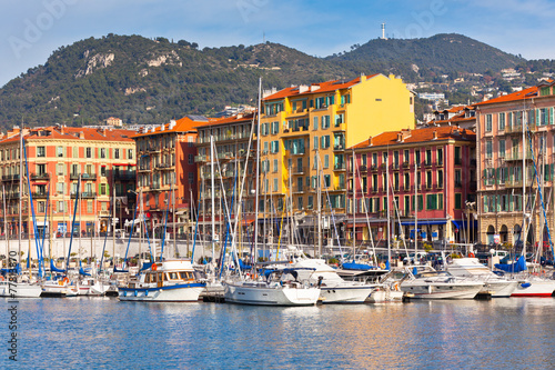 View on Port of Nice, France
