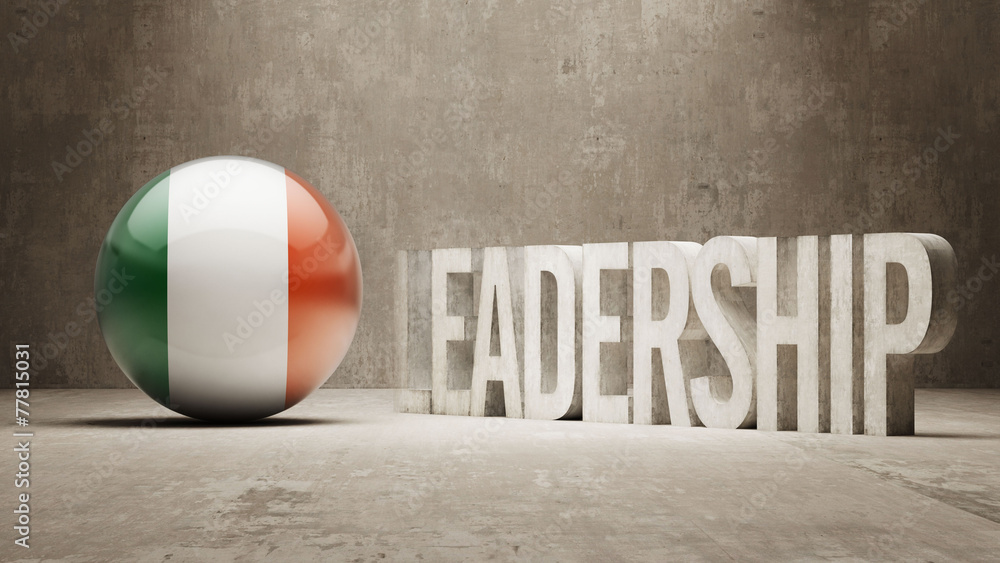 Naklejka premium Ireland. Leadership Concept.