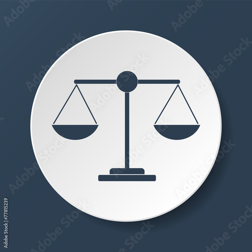 Scale icon - vector illustration