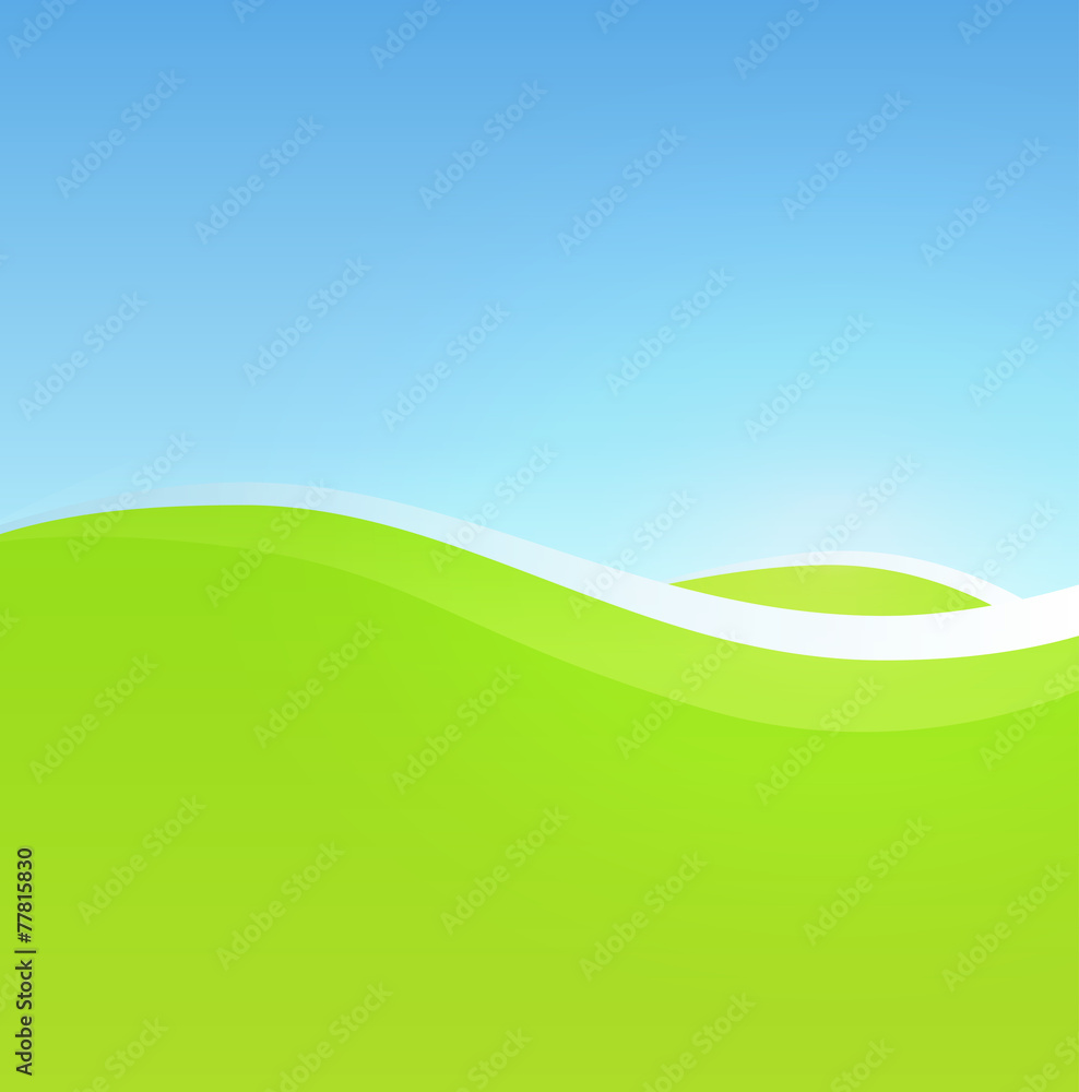 Obraz premium Vector Summer Landscape