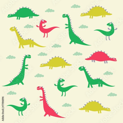 dinosaur pattern design © webmuza