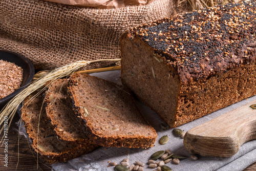 homemade whole wheat bread photo