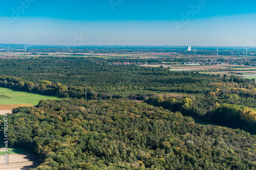 Luftbild über der Pfalz Pfälzisch Europa 