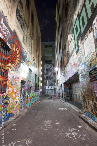 Melbourne's graffiti Street art © tana2222