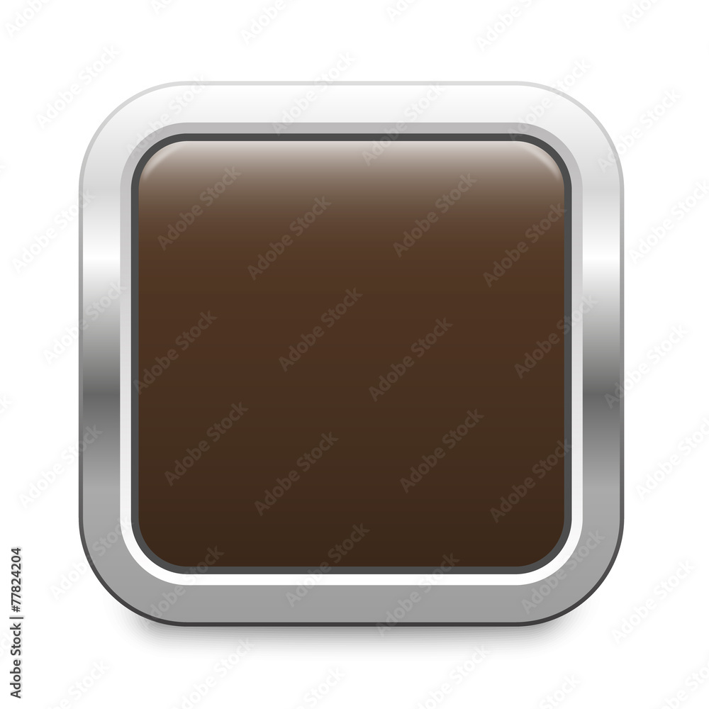 brown metallic button square template brown metallic button square template