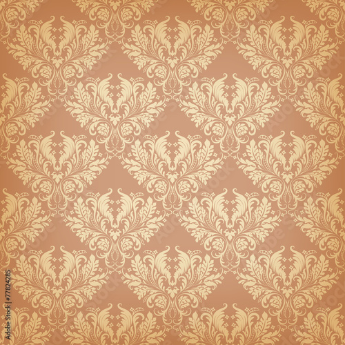 Vector seamless background in vintage style.
