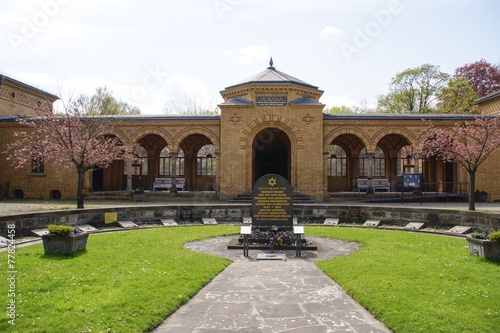 Canvas Print Eingangsportal jüdischer Friedhof Weissensee in Berlin