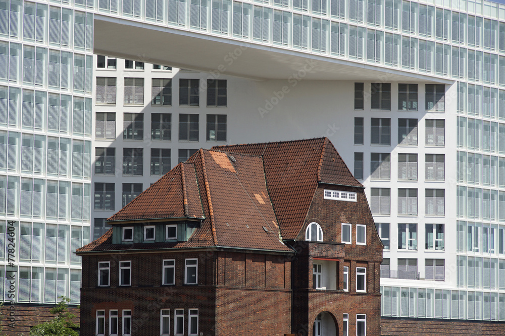 Ericusspitze in der Hamburger Hafencity, Deutschland Stock-Foto | Adobe  Stock