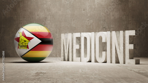 Zimbabwe. Medicine Concept.