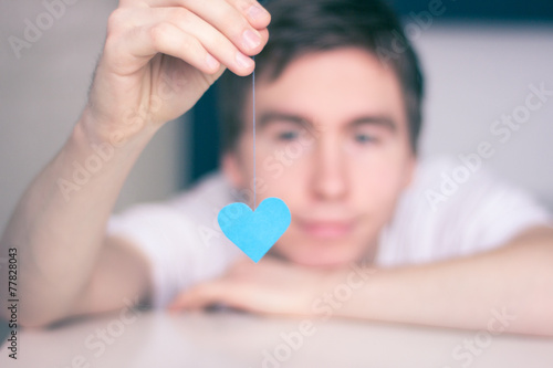 Tableau sur toile love and heart