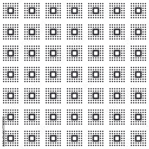 Abstract black and white seamless geometric pattern