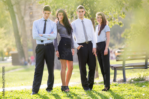 Colleagues In The Park