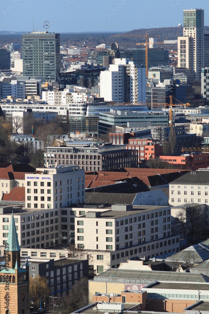 Blick vom Potsdamer Platz zur City-West in Berlin (2015)
