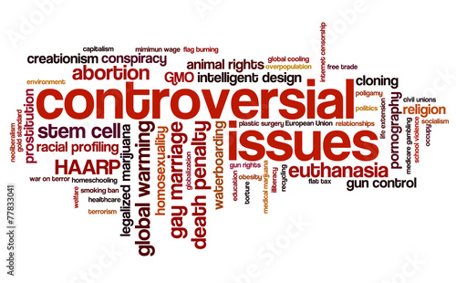 Words related to controversy and controversial issues